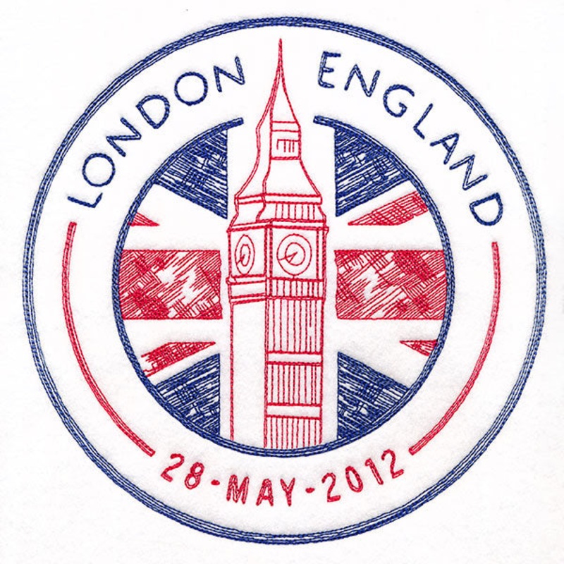 Around the World – London Stamp