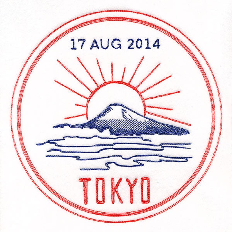 Around the World – Tokyo Stamp