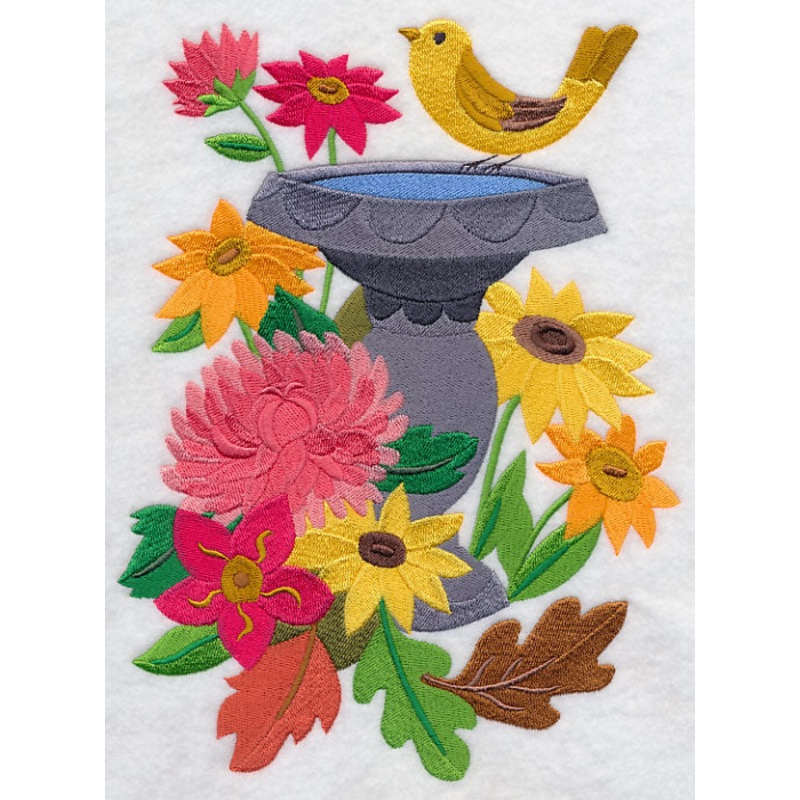 Birdbath in Autumn|9.36″ x 6.9″ / 237.62mm x 175.19mm|7.8″ x 5.75″ / 198.04mm x 146.1mm|6.58″ x 4.85″ / 167.11mm x 123.26mm|All Sizes