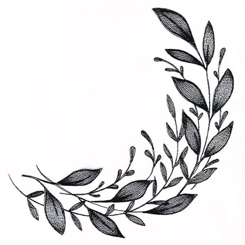 Botanical Half Laurel|7.73″ x 7.8″ / 196.3mm x 198.1mm|6.85″ x 6.91″ / 173.96mm x 175.57mm|5.85″ x 5.9″ / 148.57mm x 149.94mm|4.85″ x 4.89″ / 123.17mm x 124.28mm|3.81″ x 3.85″ / 96.85mm x 97.77mm|All Sizes