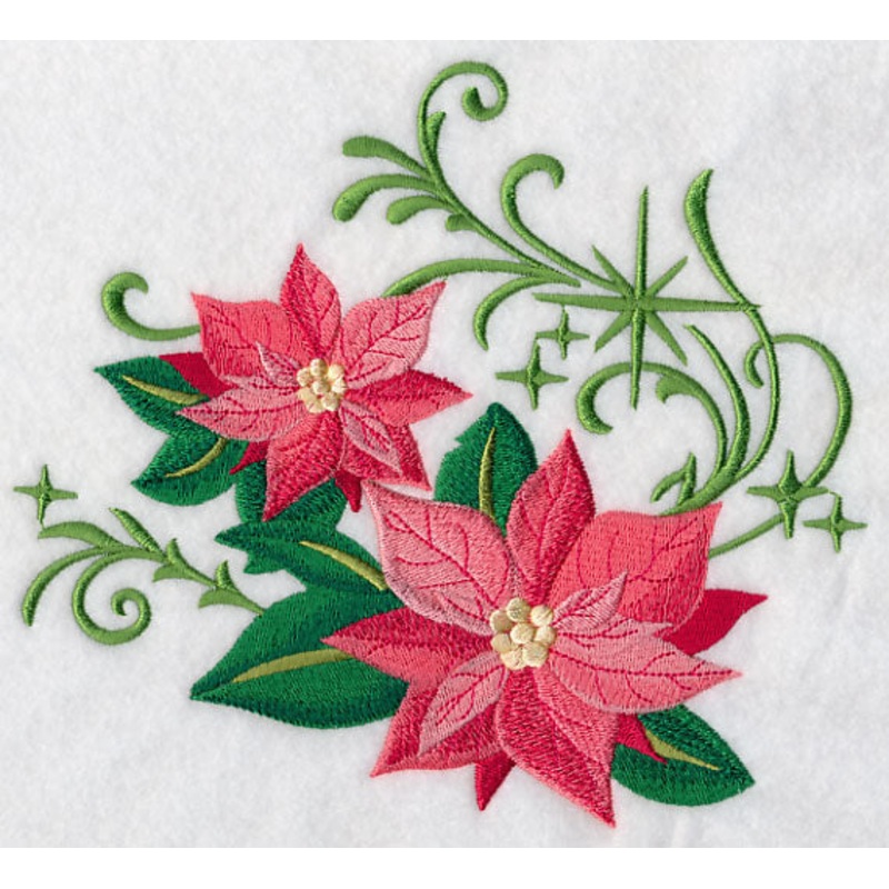 Christmas Poinsettias with Echoes