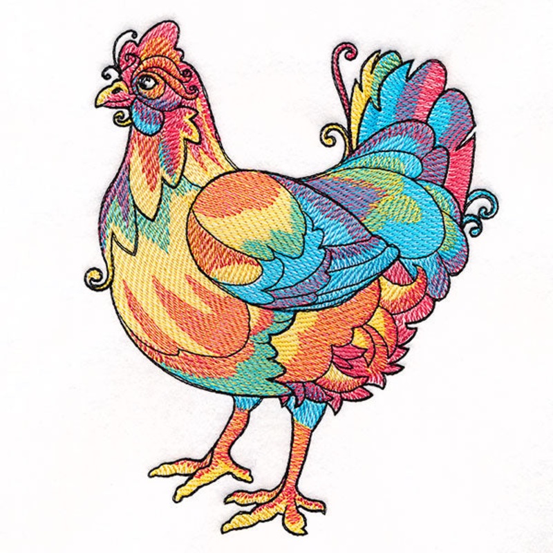 Color Theory Threads Hen|6.74″ x 5.46″ / 171.25mm x 138.67mm|5.76″ x 4.66″ / 146.28mm x 118.38mm|4.78″ x 3.86″ / 121.37mm x 98.1mm|All Sizes