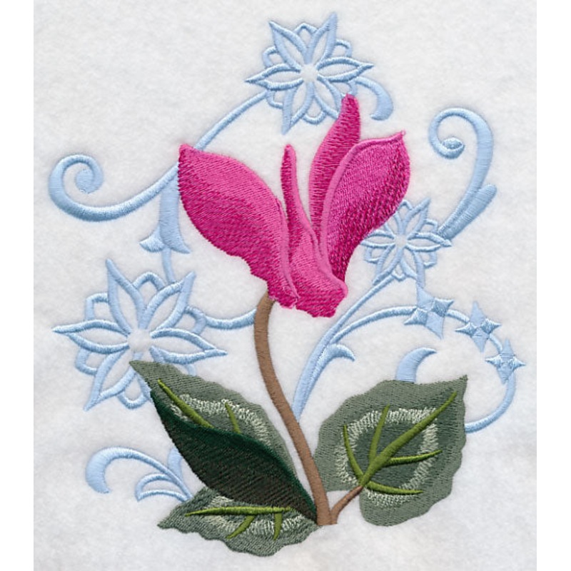 Cyclamen and Snowflake Echo|7.68″ x 6.89″ / 195.07mm x 175.01mm|6.53″ x 5.86″ / 165.86mm x 148.84mm|5.37″ x 4.82″ / 136.51mm x 122.53mm|3.86″ x 3.46″ / 97.98mm x 87.97mm|All Sizes