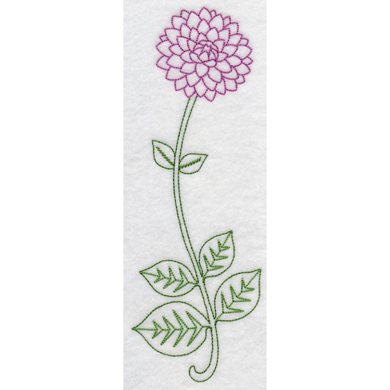 Long Stemmed Dahlia (Vintage)|9.41″ x 3.33″ / 238.92mm x 84.56mm|7.8″ x 2.76″ / 198.24mm x 70.16mm|6.85″ x 2.43″ / 174.1mm x 61.63mm|3.85″ x 1.68″ / 97.89mm x 42.64mm|All Sizes