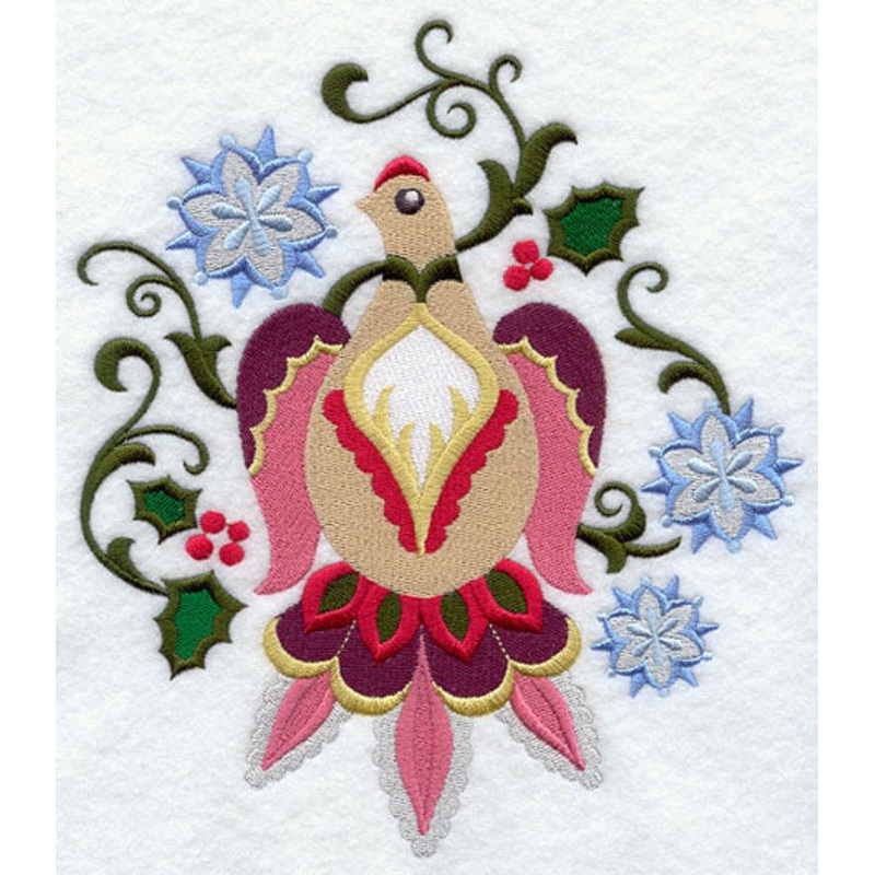 Suzani Christmas Bird – Holly|7.92″ x 6.9″ / 201.17mm x 175.26mm|7.8″ x 6.8″ / 198.23mm x 172.7mm|6.74″ x 5.86″ / 171.32mm x 148.83mm|5.57″ x 4.86″ / 141.6mm x 123.43mm|3.86″ x 3.36″ / 97.92mm x 85.33mm|All Sizes