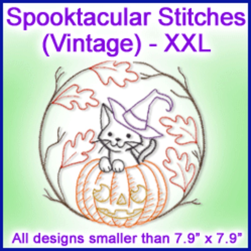 A Spooktacular Stitches (Vintage) Design Pack