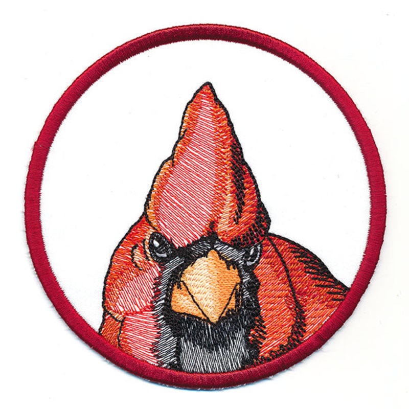 Autumn Animals Coasters – Cardinal (In-the-Hoop)