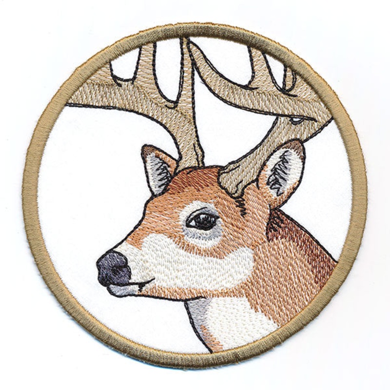 Autumn Animals Coasters – Deer (In-the-Hoop)