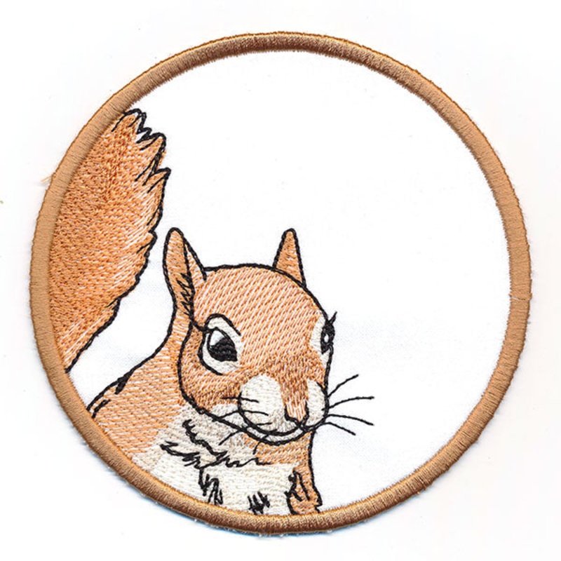 Autumn Animals Coasters – Squirrel (In-the-Hoop)