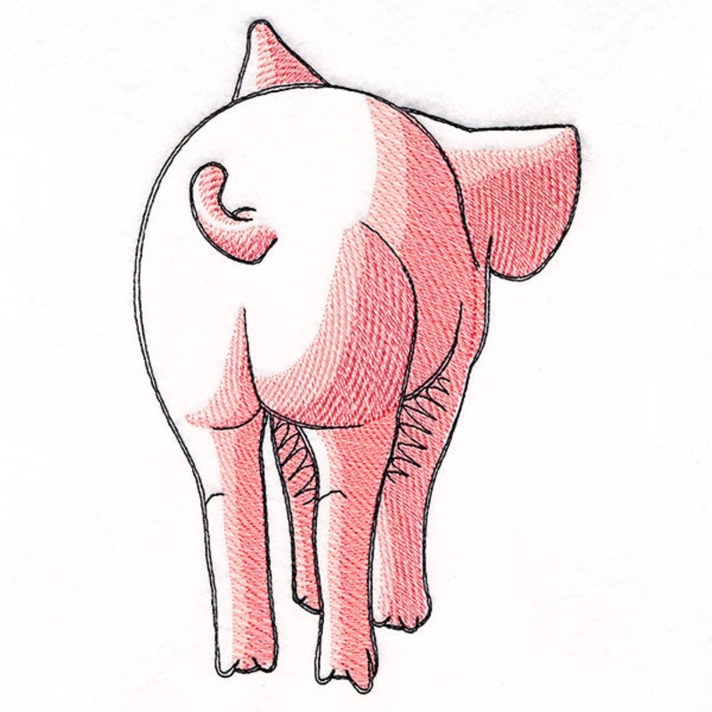 Bottoms Up Buddies – Pig|6.85″ x 4.57″ / 173.89mm x 116.2mm|3.85″ x 2.56″ / 97.75mm x 65.07mm|All Sizes