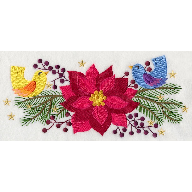 Birdies on Poinsettia & Pine|4.94″ x 11″ / 125.5mm x 279.42mm|4.23″ x 9.41″ / 107.49mm x 239.04mm|3.52″ x 7.8″ / 89.44mm x 198.15mm|3.09″ x 6.86″ / 78.5mm x 174.27mm|2.36″ x 5.25″ / 59.92mm x 133.42mm|All Sizes
