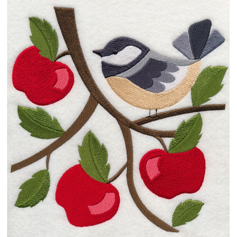 Chickadee in Apple Tree|7.8″ x 7.76″ / 198.04mm x 197.14mm|6.9″ x 6.86″ / 175.22mm x 174.32mm|5.9″ x 5.87″ / 149.74mm x 149.01mm|4.89″ x 4.86″ / 124.23mm x 123.33mm|3.85″ x 3.83″ / 97.91mm x 97.23mm|All Sizes