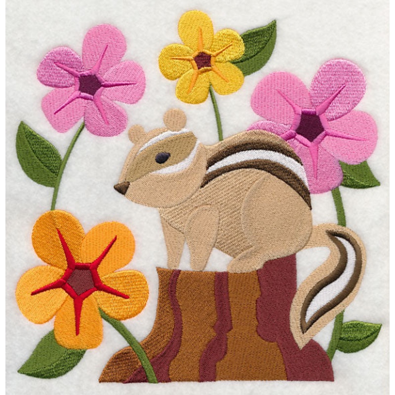 Chipmunk in Blossoms|7.79″ x 7.8″ / 197.85mm x 198mm|6.89″ x 6.9″ / 174.98mm x 175.17mm|5.88″ x 5.88″ / 149.26mm x 149.36mm|4.85″ x 4.86″ / 123.26mm x 123.35mm|3.86″ x 3.86″ / 97.98mm x 98.04mm|All Sizes