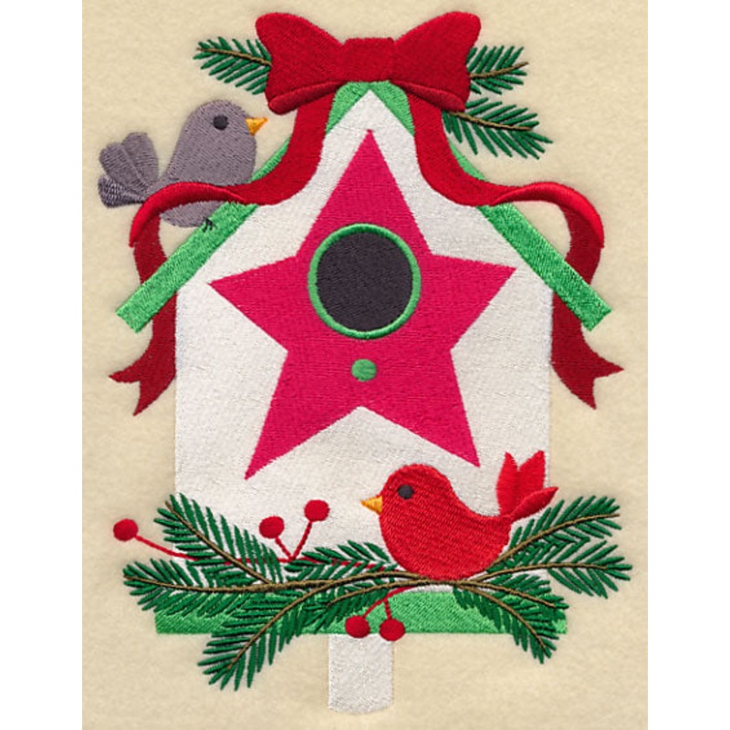 Christmas Birdie Bungalow – Pine Bow