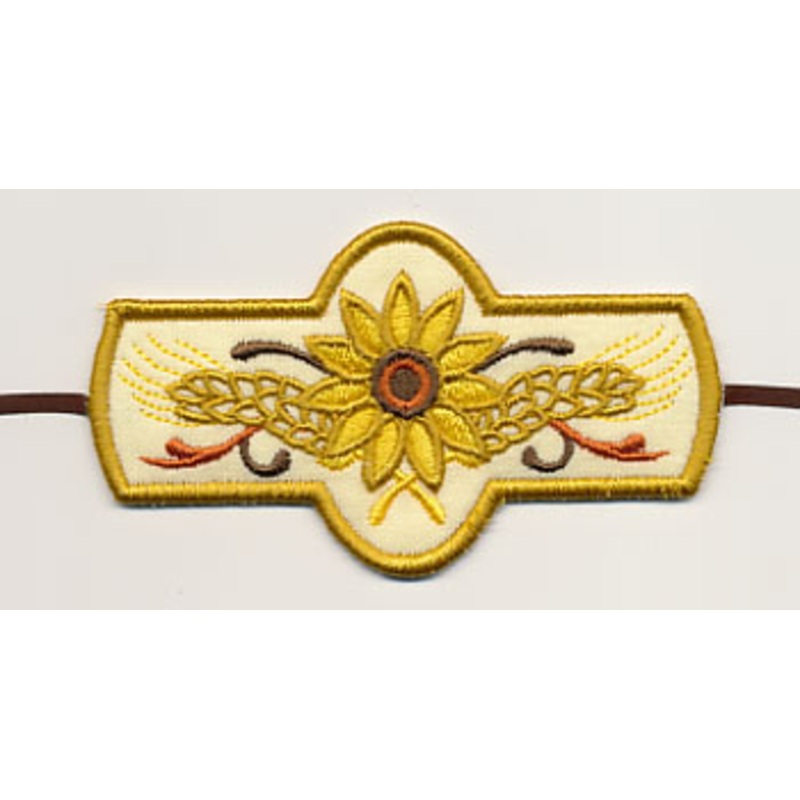Bright Harvest Sunflower Napkin Ring (In-the-Hoop)