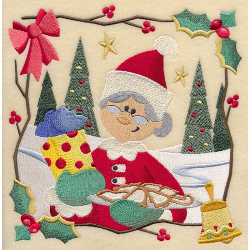 Country Christmas Square – Mrs. Claus