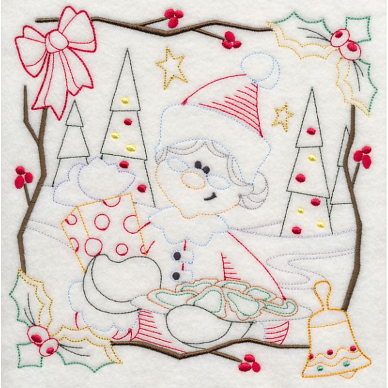 Country Christmas Square – Mrs. Claus (Vintage)
