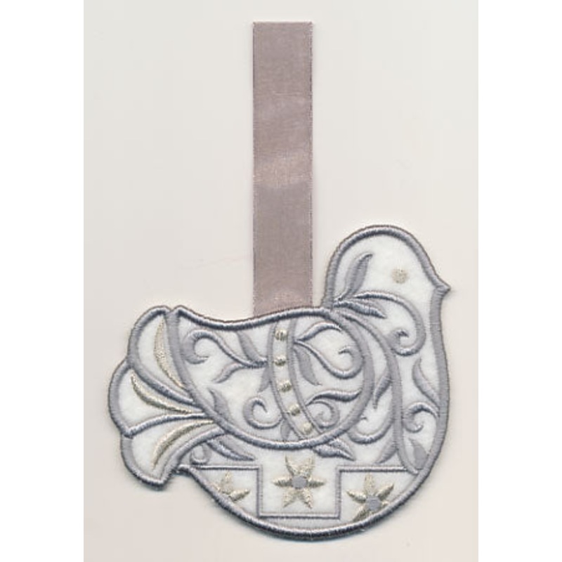 Filigree Dove Ornament (In-the-Hoop)
