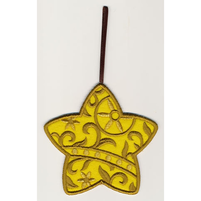 Filigree Star Tree Ornament (In-the-Hoop)