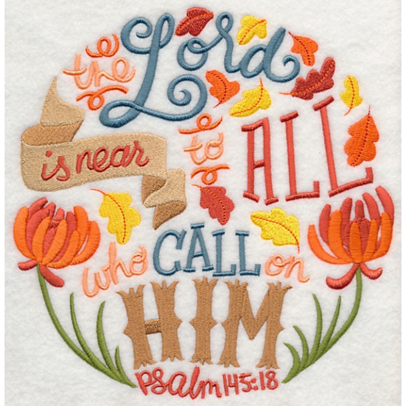 The Lord is Near to All|7.8″ x 7.69″ / 198.19mm x 195.29mm|6.9″ x 6.8″ / 175.31mm x 172.76mm|5.93″ x 5.84″ / 150.58mm x 148.4mm|4.91″ x 4.84″ / 124.69mm x 122.9mm|3.86″ x 3.81″ / 98.08mm x 96.67mm|All Sizes