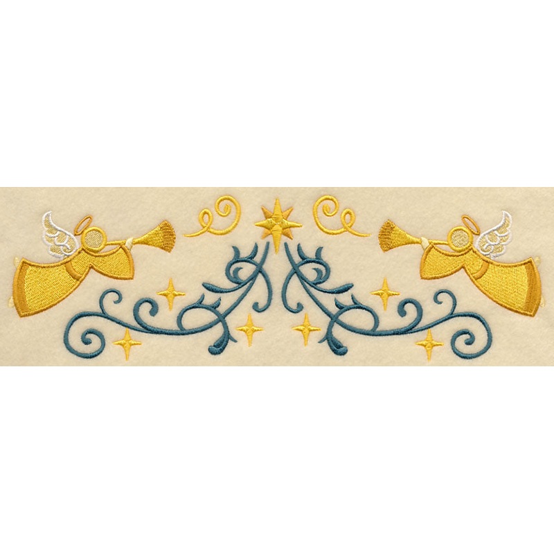 Trumpeting Angel Border|3.59″ x 11.75″ / 91.23mm x 298.52mm|2.88″ x 9.41″ / 73.08mm x 239.09mm|2.39″ x 7.81″ / 60.68mm x 198.44mm|1.93″ x 6″ / 48.93mm x 152.42mm|1.19″ x 3.87″ / 30.17mm x 98.3mm|All Sizes