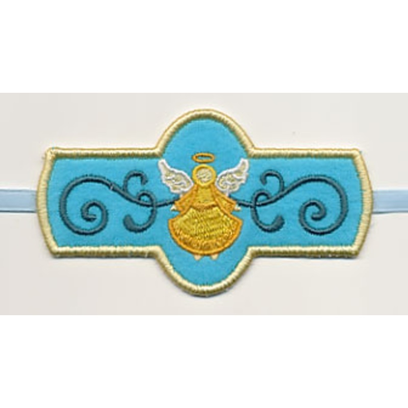 Trumpeting Angel Napkin Ring (In-the-Hoop)
