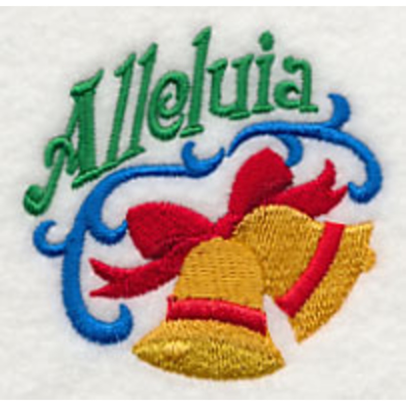 Alleluia|2.47″ x 2.53″ / 62.86mm x 64.15mm
