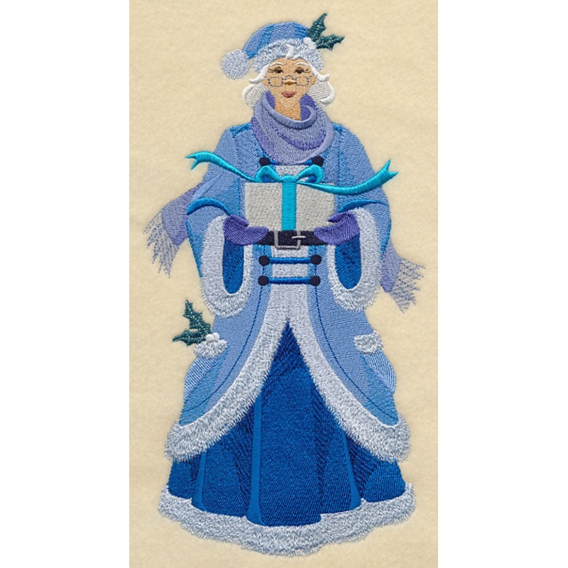 Blue Christmas Mrs. Claus|10.27″ x 5.4″ / 260.76mm x 137.07mm|8.74″ x 4.59″ / 221.96mm x 116.61mm|7.64″ x 4.01″ / 194.02mm x 101.88mm|6.73″ x 3.53″ / 170.92mm x 89.71mm|All Sizes