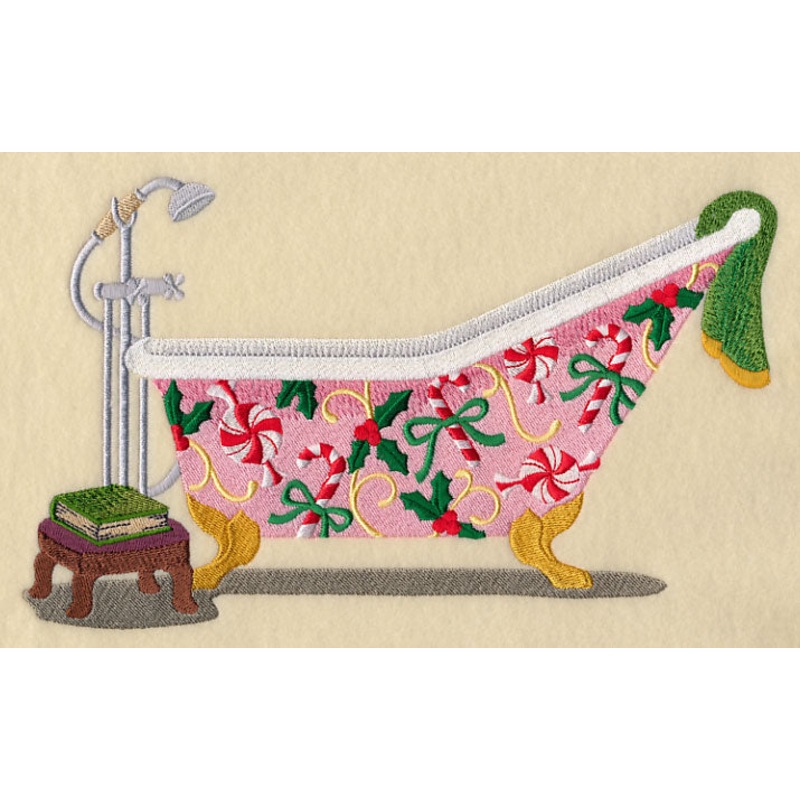 Candy Cane Bathtub|5.69″ x 9.4″ / 144.6mm x 238.66mm|4.72″ x 7.8″ / 120.01mm x 198.03mm|4.16″ x 6.85″ / 105.6mm x 174.02mm|All Sizes