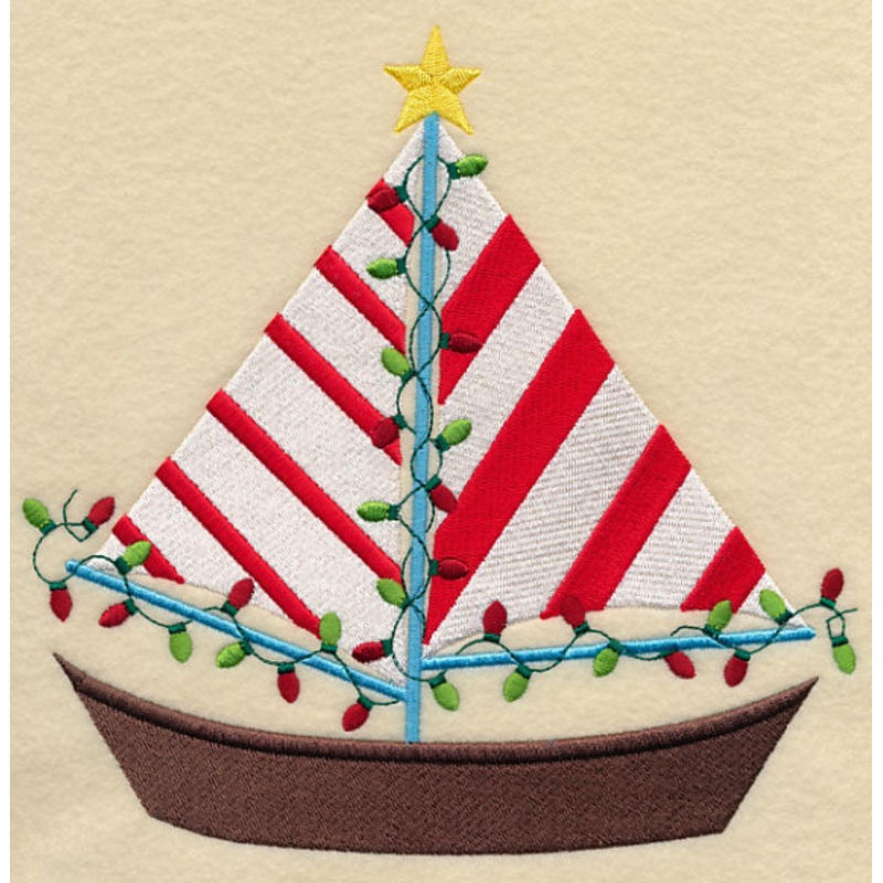 Christmas at the Beach Sailboat