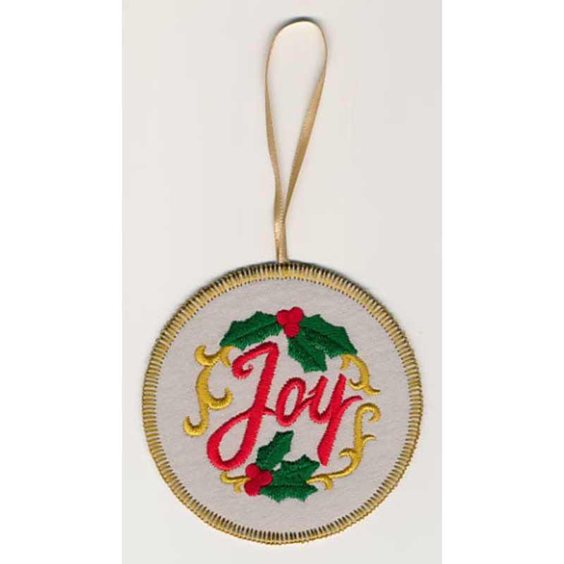 Christmas Joy Ornament (In-the-Hoop)