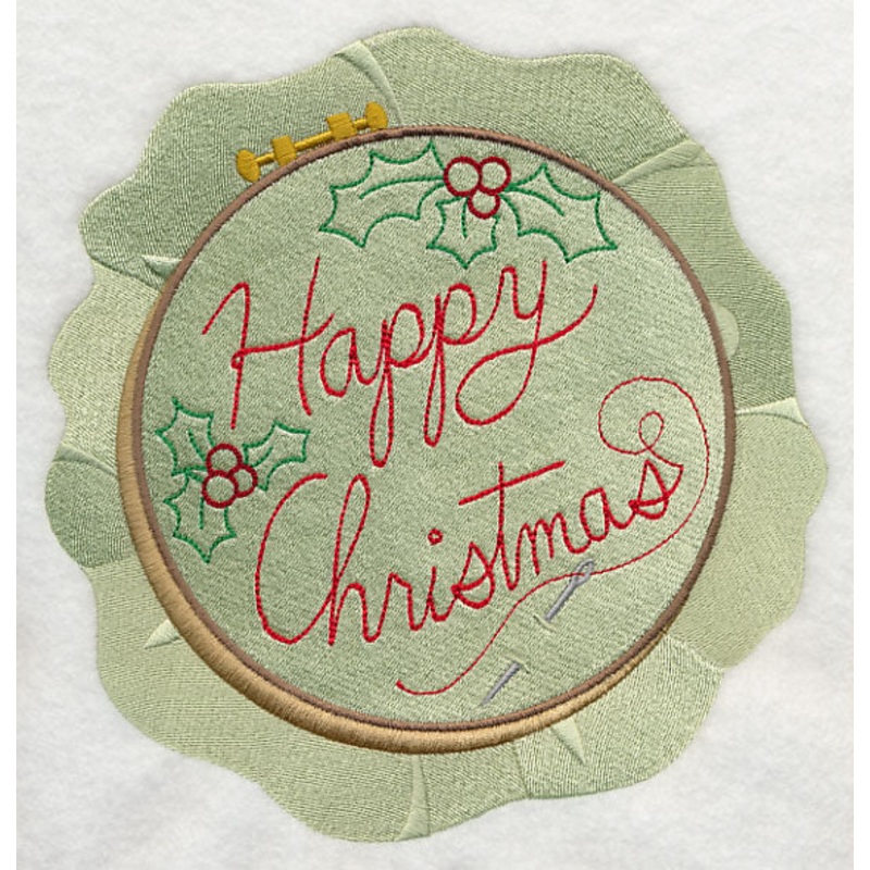 Crafty Christmas Embroidery – Happy