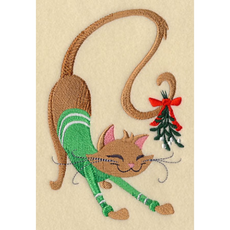 Feliz Feline – Carol|5.79″ x 3.7″ / 147.07mm x 93.91mm|3.87″ x 2.47″ / 98.21mm x 62.72mm|All Sizes