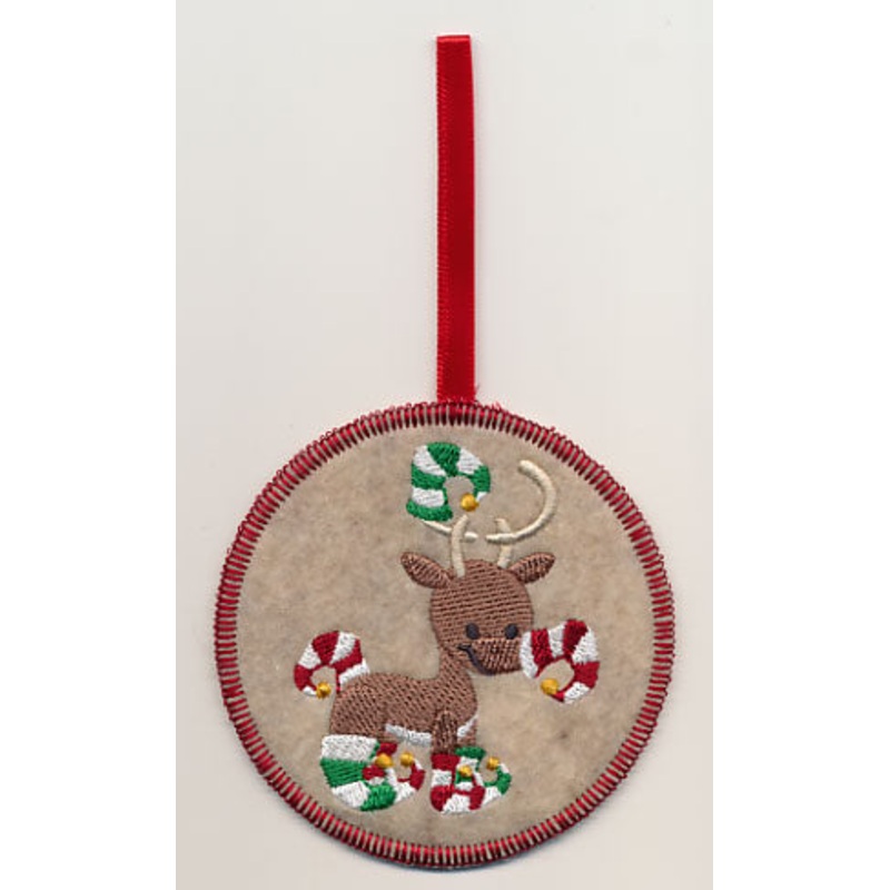 Baby Reindeer Dancer Ornament (In-the-Hoop)