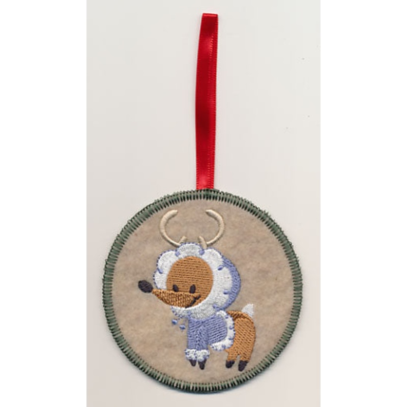 Baby Reindeer Vixen Ornament (In-the-Hoop)
