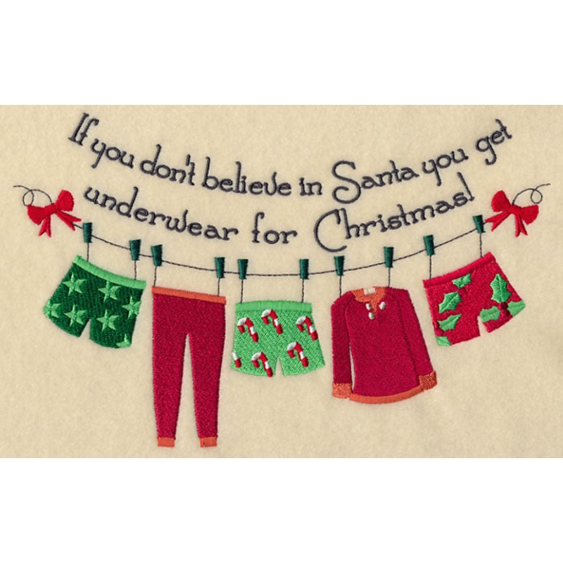 Believe in Santa Clothesline – His