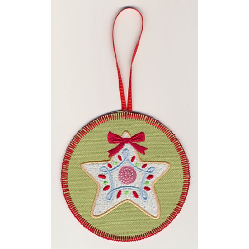 Bright Star Sugar Cookie Ornament (In-the-Hoop)