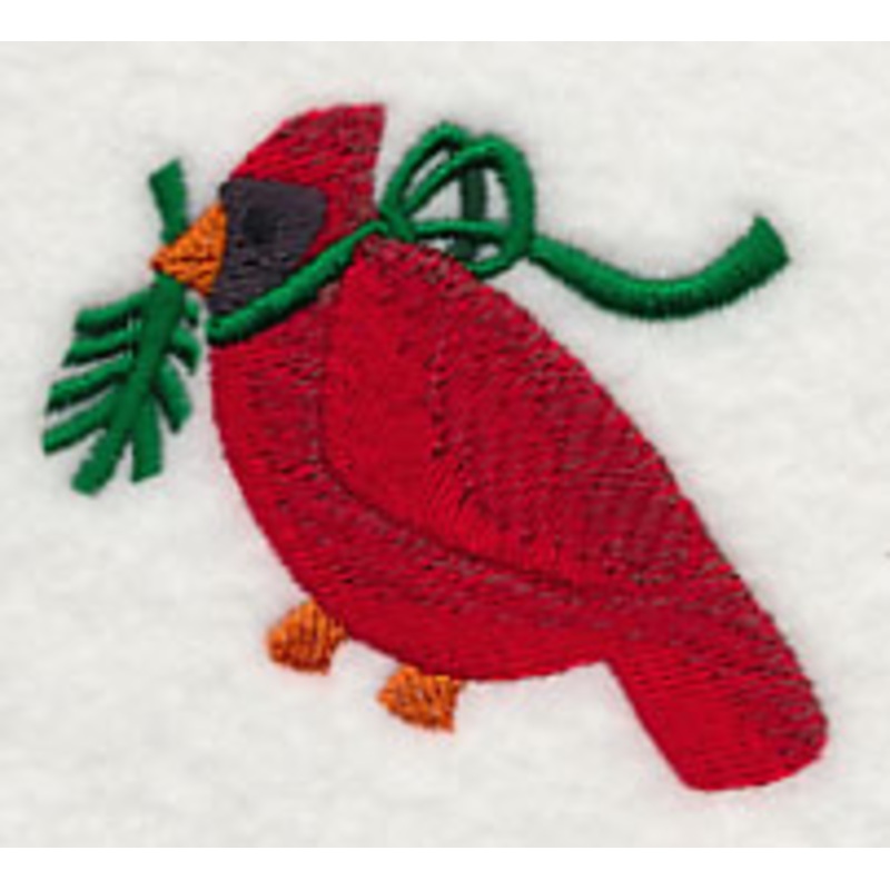 Christmas Cardinal|2.18″ x 2.51″ / 55.42mm x 63.65mm