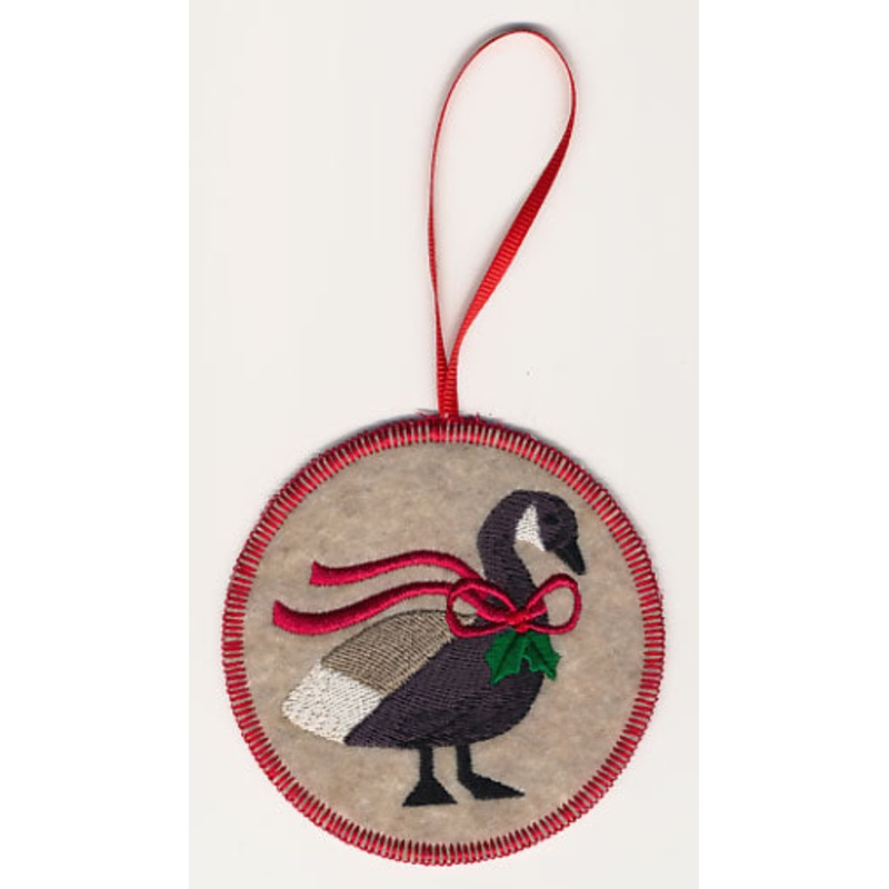 Christmas Goose Ornament (In-the-Hoop)