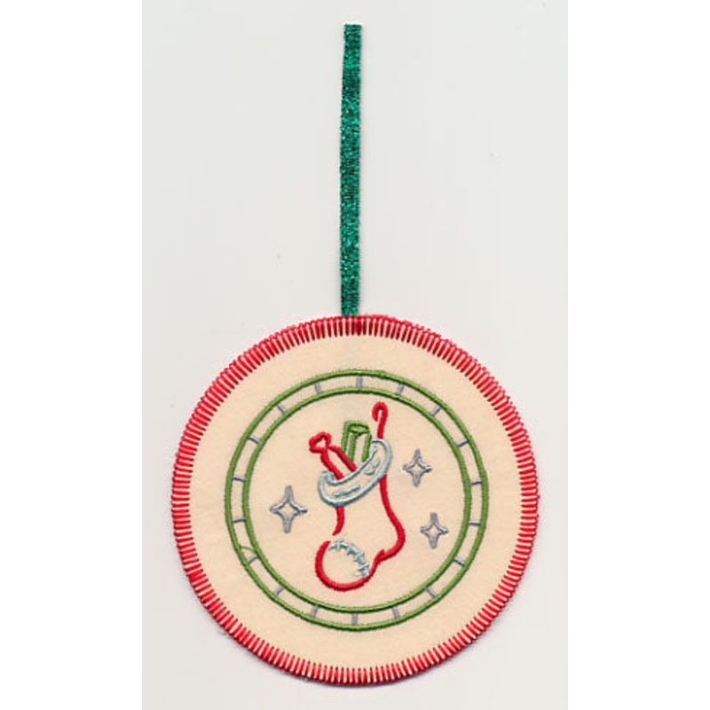 Christmas Magic Circle Ornament (In-the-Hoop)