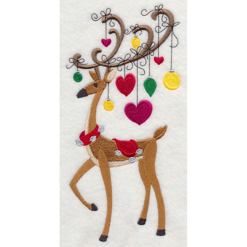 Decorated Reindeer|9.4″ x 4.55″ / 238.76mm x 115.49mm|6.85″ x 3.31″ / 174mm x 84.17mm|All Sizes