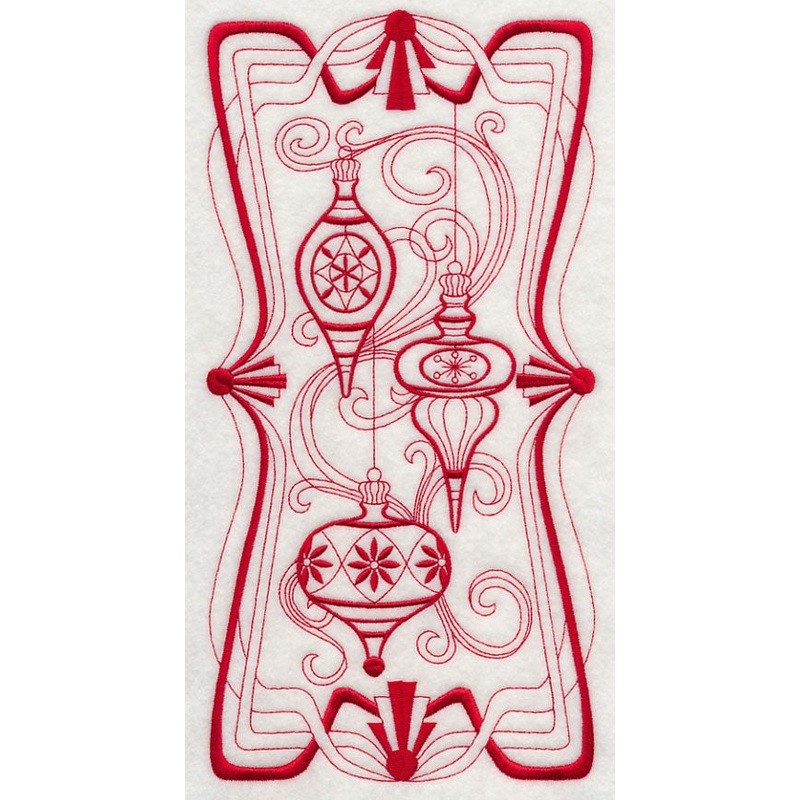 Art Nouveau Ornaments (Redwork)
