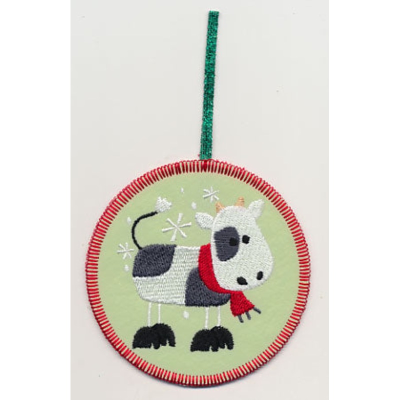 Camilla Cow Ornament (In-the-Hoop)