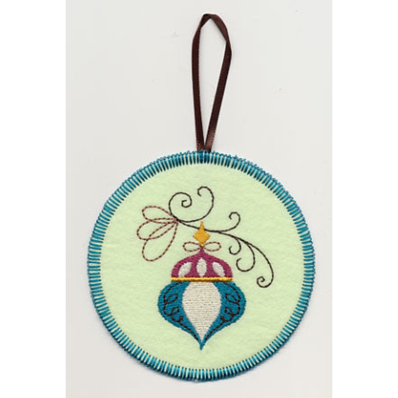 Christmas Whimsy 1 Ornament (In-the-Hoop)