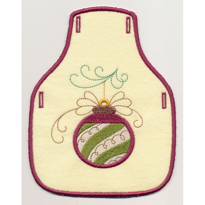 Christmas Whimsy 2 Bottle Apron (In-the-Hoop)