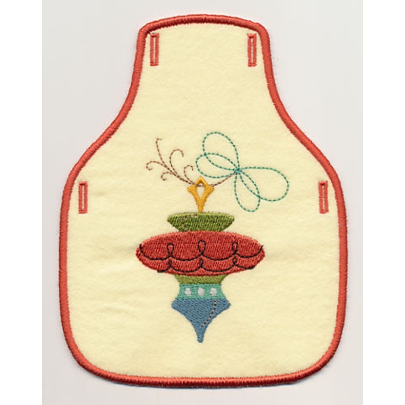 Christmas Whimsy 6 Bottle Apron (In-the-Hoop)