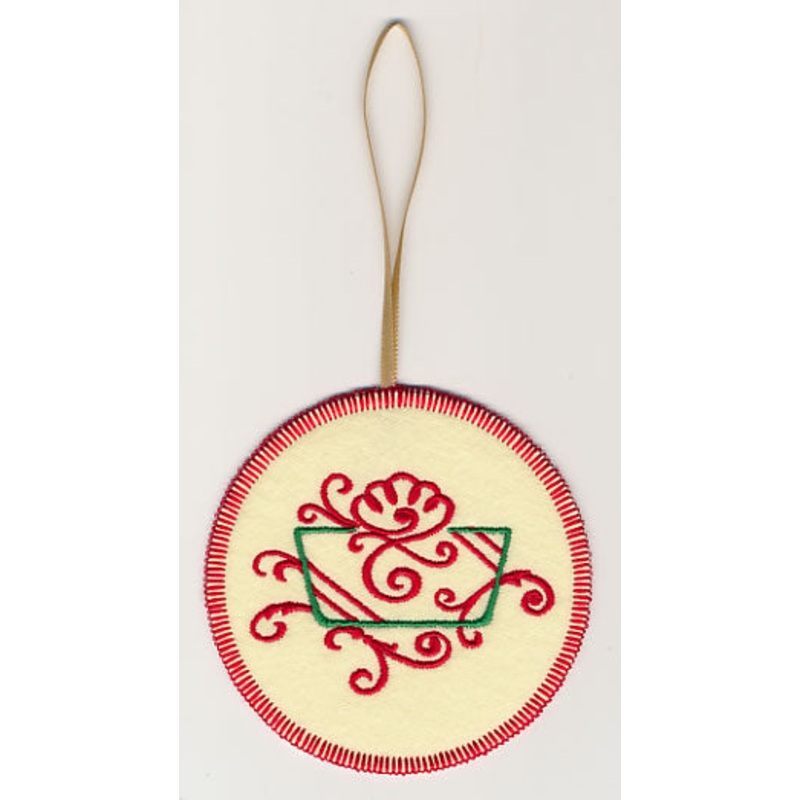 Fa La La Filigree Gift 1 Ornament (In-the-Hoop)