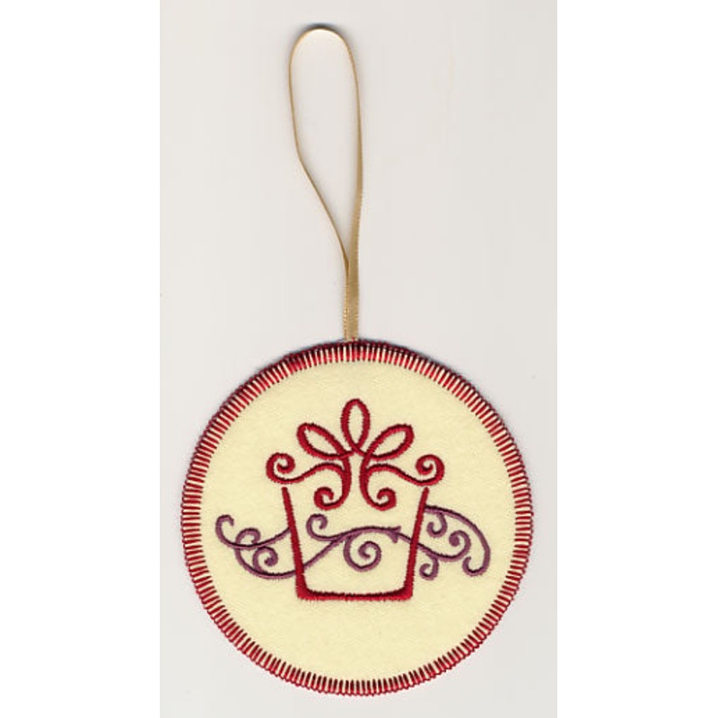 Fa La La Filigree Gift 3 Ornament (In-the-Hoop)