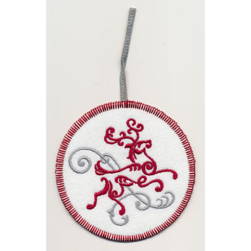 Fa La La Filigree Reindeer Ornament (In-the-Hoop)