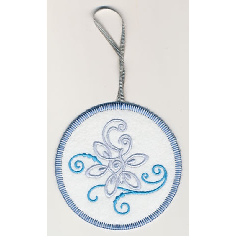 Fa La La Filigree Snowflake 1 Ornament (In-the-Hoop)